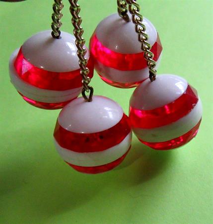 Western Germany Mod Ball Earrings Vintage Jewelry '60's Accessories