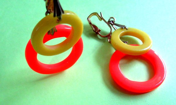 1960's Mod Earrings Never Worn Vintage Jewelry 60's Accessories
