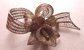 Spun Silver Filigree Orchid Pin Vintage Jewelry