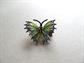 Plique a jour Filigree Butterfly Pin Brooch 800 Silver Vintage Jewelry Butterflies