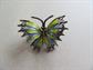 Plique a jour Filigree Butterfly Pin Brooch 800 Silver Vintage Jewelry Butterflies