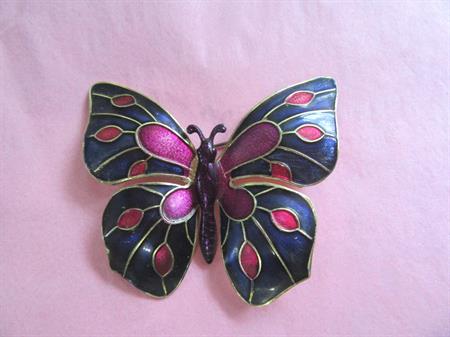 Butterfly Pin Brooch Western Germany Monarch 1960's Mod Accessories Vintage Costume Jewelry Summer Butterflies Hippie