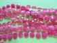 1960's Mod Pink Necklace Multi Strand Beads  60's Accessories Twiggy Go Go Vintage Costume Jewelry