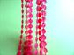 1960's Mod Pink Necklace Multi Strand Beads  60's Accessories Twiggy Go Go Vintage Costume Jewelry