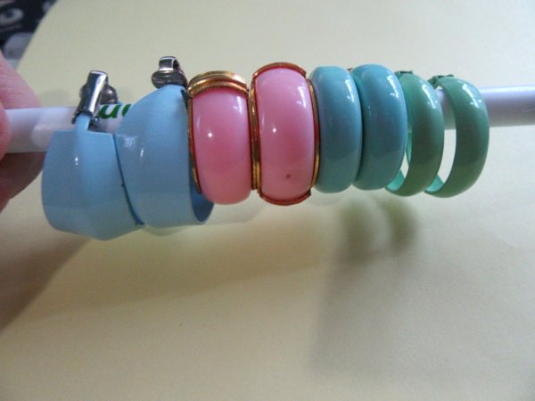 Mod 1960's Earrings Lot Vintage Jewelry 