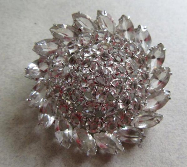 Rhinestone Pin Vintage Jewelry Something Old
