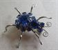 Blue Rhinestone Spider Pin Vintage Jewelry