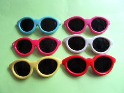 Six 1980's Sunglasses Pins Never Worn Vintage Jewelry