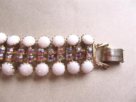 1950's Rhinestone Bracelet Vintage Jewelry 