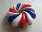 Mod 1960's Pin Red White Blue Lucite Swirl Brooch Costume Jewelry Patriotic 4th of July Jewelry