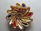 Mod 1960's Pin Red White Blue Lucite Swirl Brooch Costume Jewelry Patriotic 4th of July Jewelry