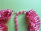 Mod 1960's Necklace Pink Shimmy Choker Summer Vintage Costume Jewelry 60's Accessories Twiggy Go Go