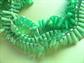 Mod 1960's Necklace Green Shimmy Choker Original Tag Summer Vintage Costume Jewelry 60's Accessories