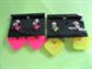 1980's Retro Mod STYLE Novelty Earrings Neon Op Art Clips On Original Cards Color Choice Summer Costume Jewelry 