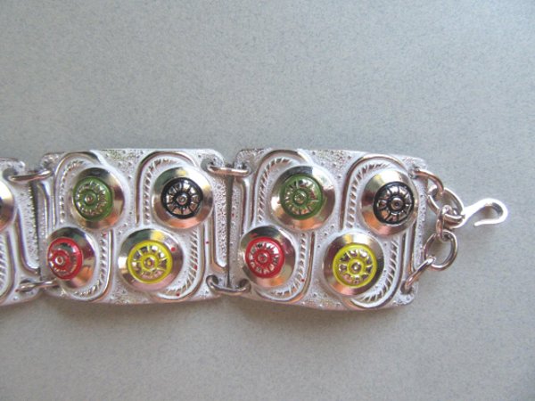 Vintage Eloxal Bracelet Western Germany Signed Vintage Jewelry 1950's Accessories