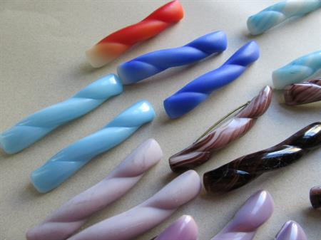 Vintage Czech Art Glass Pin Lot Never Worn 