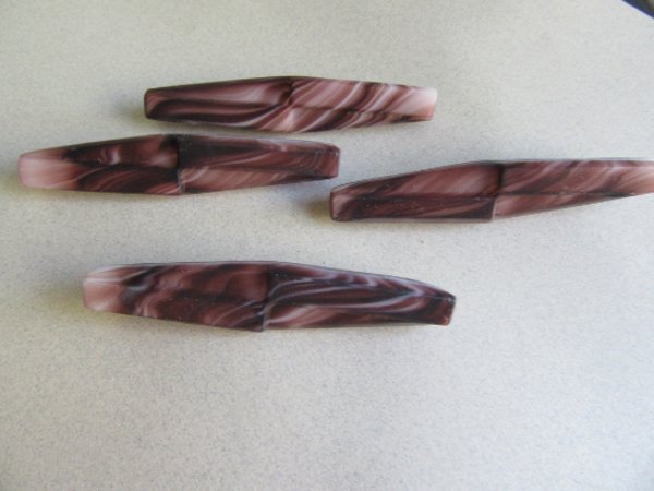 Vintage Czech Art Glass Pin Lot Never Worn 