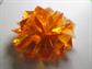 Mod Lucite Pin Brooch 1960's Orange Jello Faceted Hong Kong Vintage Costume Jewelry