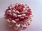 1960's Mod Beaded Pin Pink and Raspberry Loopy Plastic Western Germany Cluster Brooch Vintage Costume Jewelry Fab Twiggy