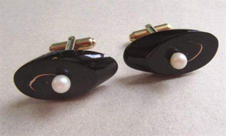 Hawaiian Coral Cufflinks Pearl Maui Divers Mens Jewelry ēkaha kū moana