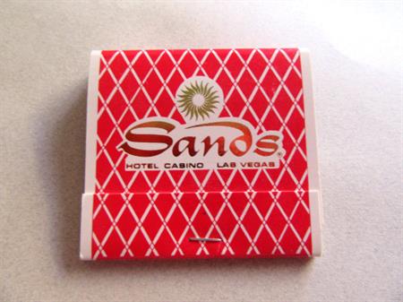 SIX Vintage Sands Hotel and Casino Matchbook Matches Las Vegas Baby OLD STOCK Unused Rat Pack Gambling Sinatra Tobacciana