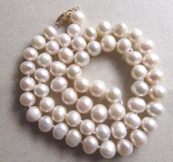Genuine Pearl Necklace 14k Gold Clasp Restring Fine Jewelry