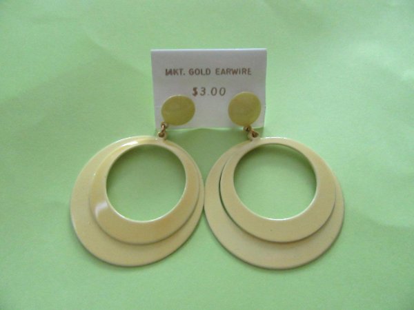 Mod 1960's Earrings Vintage Jewelry