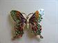 Monarch Butterfly Pin Brooch Swallowtail Costume Jewelry Figural Mulit Color Enameled