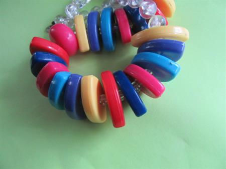 Vintage 1980's Lucite Rainbow Necklace