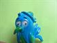 Anthropomorphic Google Eyes Pin Blue Bird With Hat Figural Googly Vintage Costume Jewelry