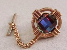 Swarovski Crystal Tie Tac  Mens Vintage Jewelry