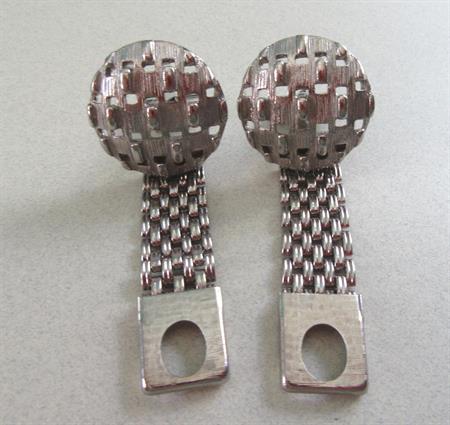 1970s Baroque Mesh Cufflinks Cuff Links Wrap Around Mens Jewelry Vintage Jewelry Shirt Accessories