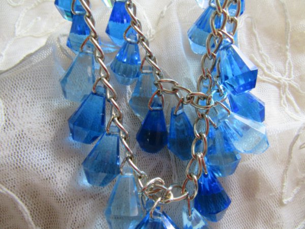 1960's Western Germany Lucite Necklace Signed Vintage Jewelry