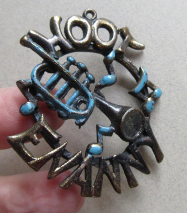 1960's Hootenanny Pendant Country Vintage Jewelry