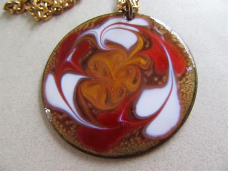 Vintage Mid Century Copper Necklace 1950's Jewelry