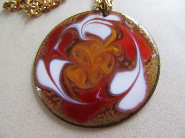 Vintage Mid Century Copper Necklace 1950's Jewelry