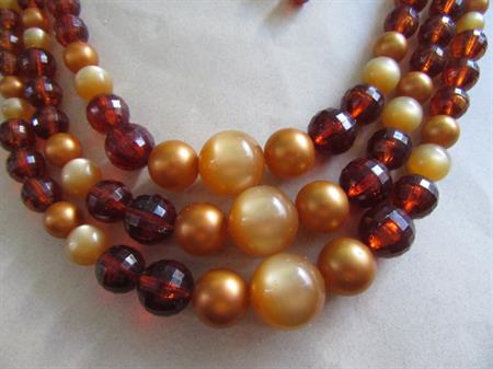 Vintage 1950's Lucite Moonglow Necklace Jewelry