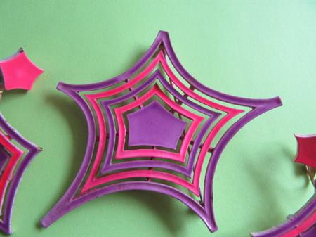 Vintage Mod JJ Jonette Pin  Set Rare Signed Jewelry 