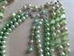 Art Glass Multi Strand Necklace Japan Mint Julip Plus Bonus Green Beads 1950's Accessories Vintage Costume Jewelry