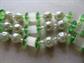 Art Glass Multi Strand Necklace Japan Mint Julip Plus Bonus Green Beads 1950's Accessories Vintage Costume Jewelry