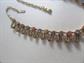 1950's Mid Century Modern Rhinestone Necklace MCM Vintage Costume Jewelry Mid