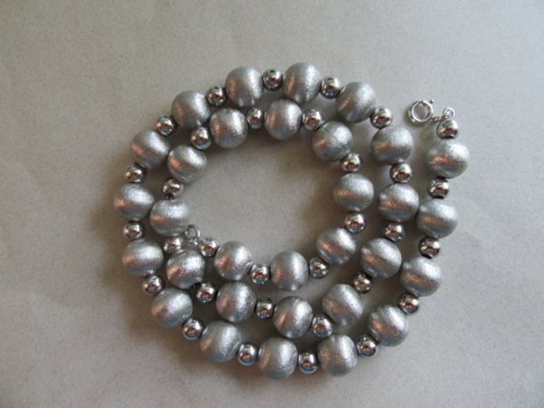 Napier Necklace Silver Tone Gold Filled Signed Vintage Jewelry