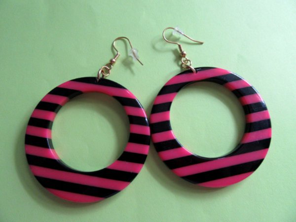 1990's Mod Style Lucite Earrings Never Worn Vintage Jewelry