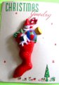 Vintage Christmas Pin Stocking UNWORN Holiday Jewelry 