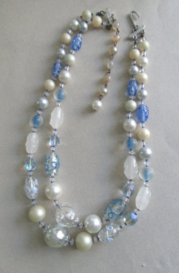 Vintage Art Glass Beads Japan Jewelry Making Supplies