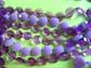 1960's Mod Purple Necklace Long Beads Vintage Costume Jewelry 60's Accessories Party Twiggy Go Go