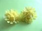 Mod 1960's  Mod Yellow Flower Earrings Clip On Hong Kong Old Store Stock Unworn '60's Accessories