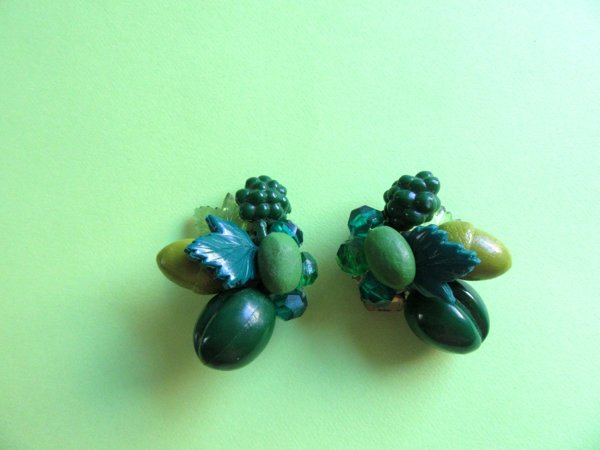 Vintage Western Germany Earrings Signed Jewelry