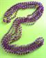 1960's Mod Purple Long Necklace Beads 60's Accessories Vintage Costume Jewelry