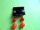 1980's Citrus Ball Pierced Earrings Old Store Stock Never Worn Korea Vintage Costume Jewelry Mod Style